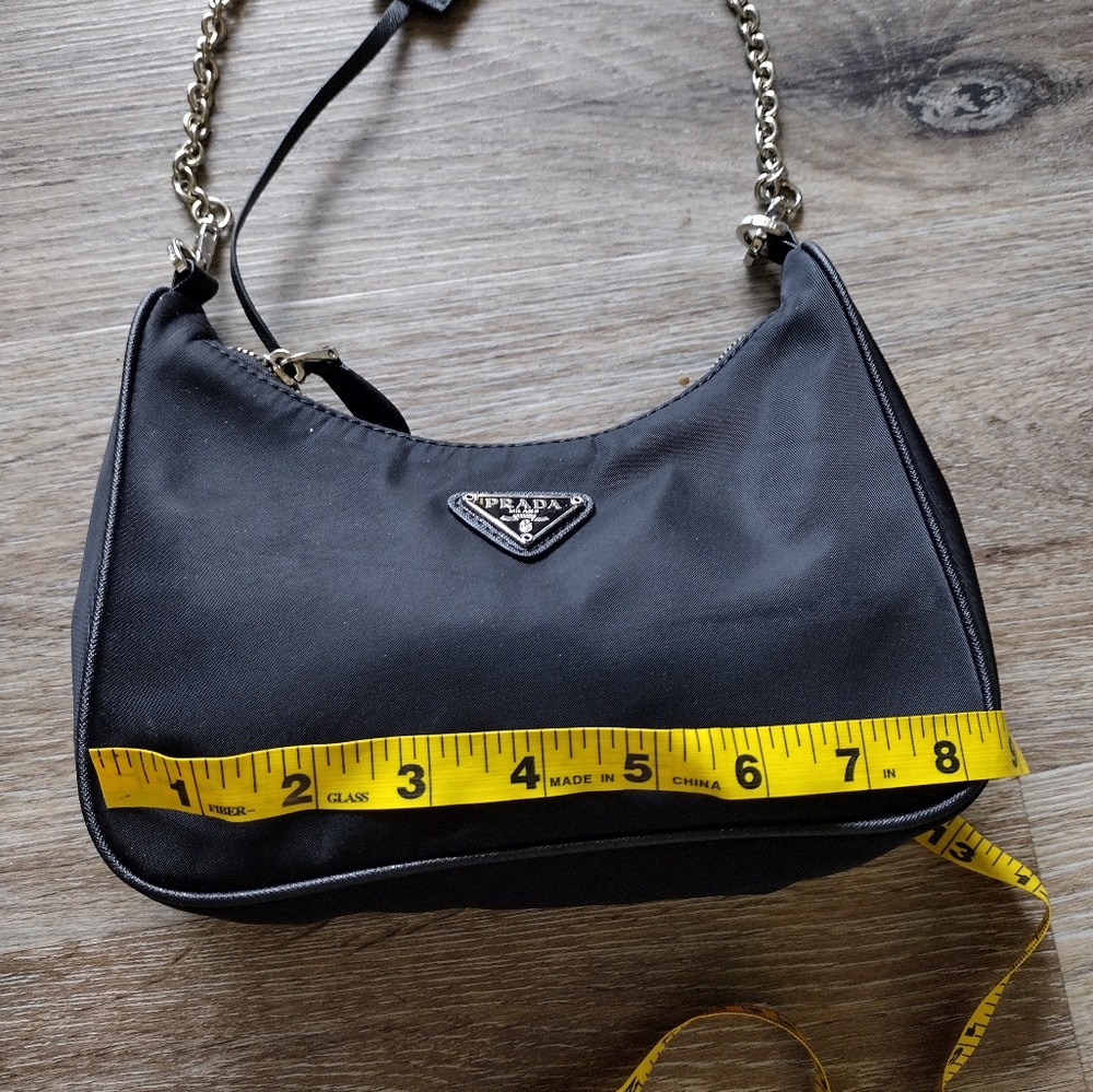 Prada Mini Black Nylon Shoulder Bag - Picture 12 of 13